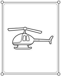 Раскраска вертолет «Вертоходик»