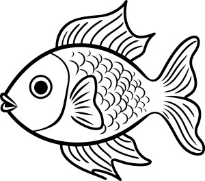 Раскраска золотая рыбка «Легенда под водой»