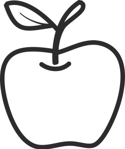 Раскраска ароматное яблоко