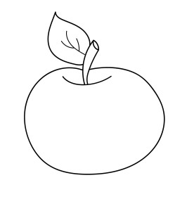 Раскраска кислое яблоко