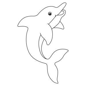 Раскраска дельфин «Морские грации»