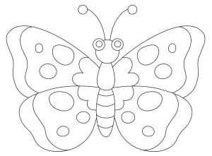 Раскраска бабочка аполлон