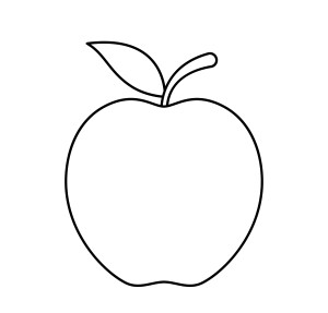 Раскраска питательное яблоко