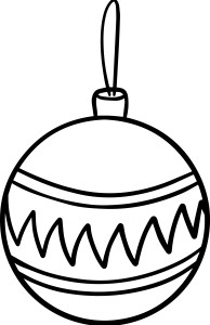 Раскраска ёлочный шар новогодняя игрушка