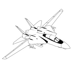 Раскраска истребитель «Боевой авианосец»